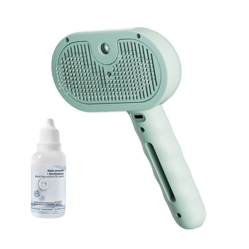 Pet spray de-shedding comb