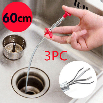 60CM Sewer Dredger Spring Pipe Dredging Tool Household Hair Cleaner Drain Clog Remover Cleaning Tools Household For Kitchen Sink Kitchen Gadgets - NOMAN STORE LLC