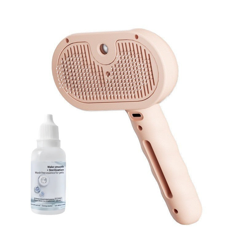 Pet spray de-shedding comb