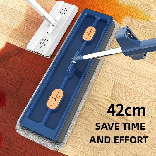 New Style Large Flat Mop 360 Rotating Mop Suitable Various Types Flooring Strong Water Absorption For Home Cleaning Floors - NOMAN STORE LLC