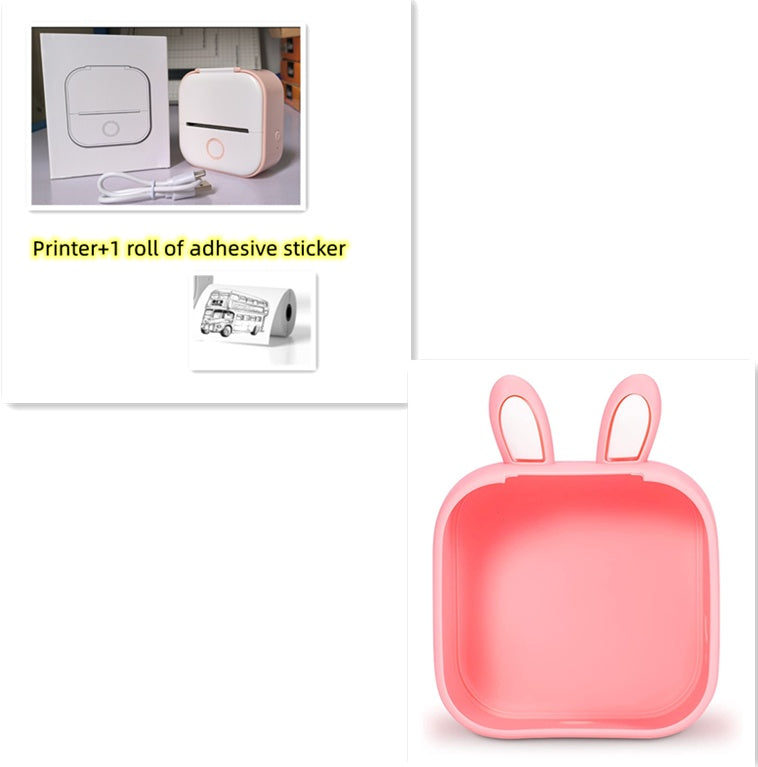 Portable Mini Thermal Label Printer Home Photo Printer Student Wrong Question Printer Bluetooth-compatible Mini Label Printer Price Tag - NOMAN STORE LLC