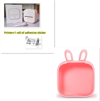 Portable Mini Thermal Label Printer Home Photo Printer Student Wrong Question Printer Bluetooth-compatible Mini Label Printer Price Tag - NOMAN STORE LLC