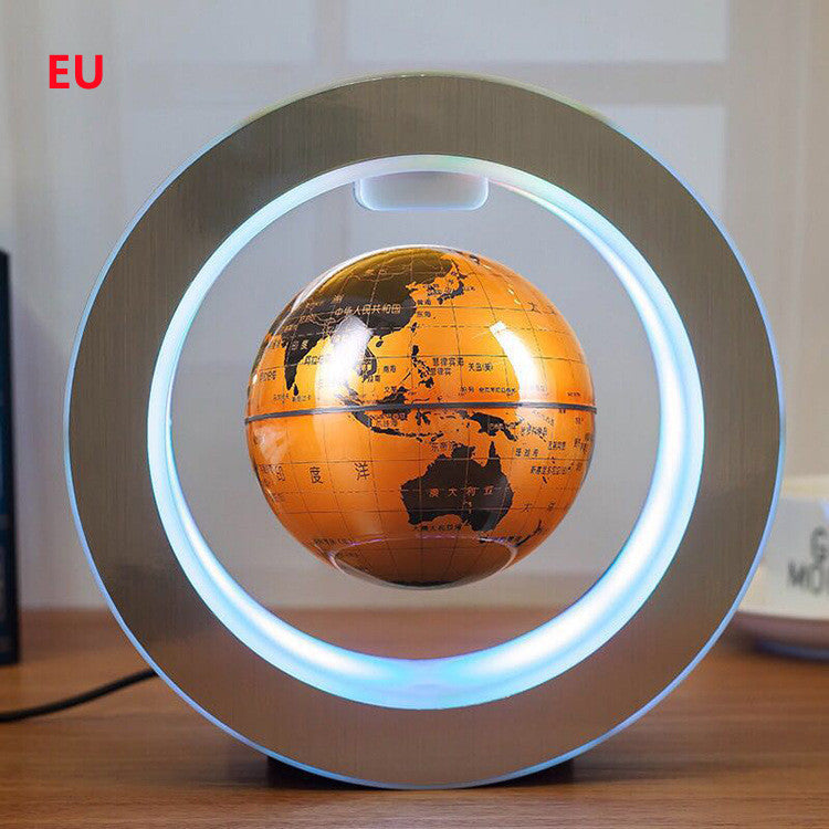 Round LED World Map Floating Globe Magnetic Levitation Light Anti Gravity Magic - NOMAN STORE LLC