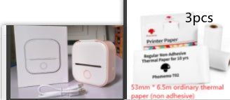 Portable Mini Thermal Label Printer Home Photo Printer Student Wrong Question Printer Bluetooth-compatible Mini Label Printer Price Tag - NOMAN STORE LLC