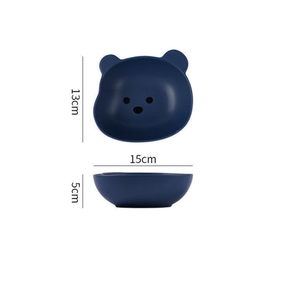 Home Cartoon Cute Bear-shaped Dinner Plate - NOMAN STORE LLC