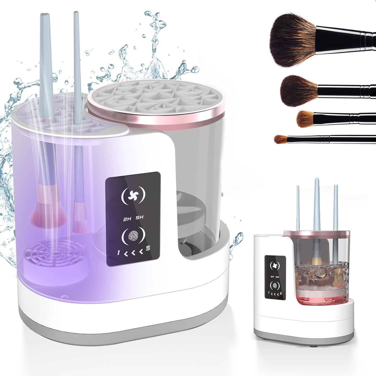 Electric Makeup Brush Cleaner Rechargeable Makeup Brushes Cleaning Tool Automatic Makeup Brush Cleaning Stand Device - NOMAN STORE LLC