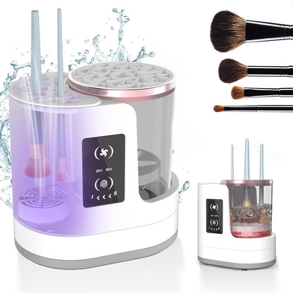 Electric Makeup Brush Cleaner Rechargeable Makeup Brushes Cleaning Tool Automatic Makeup Brush Cleaning Stand Device - NOMAN STORE LLC