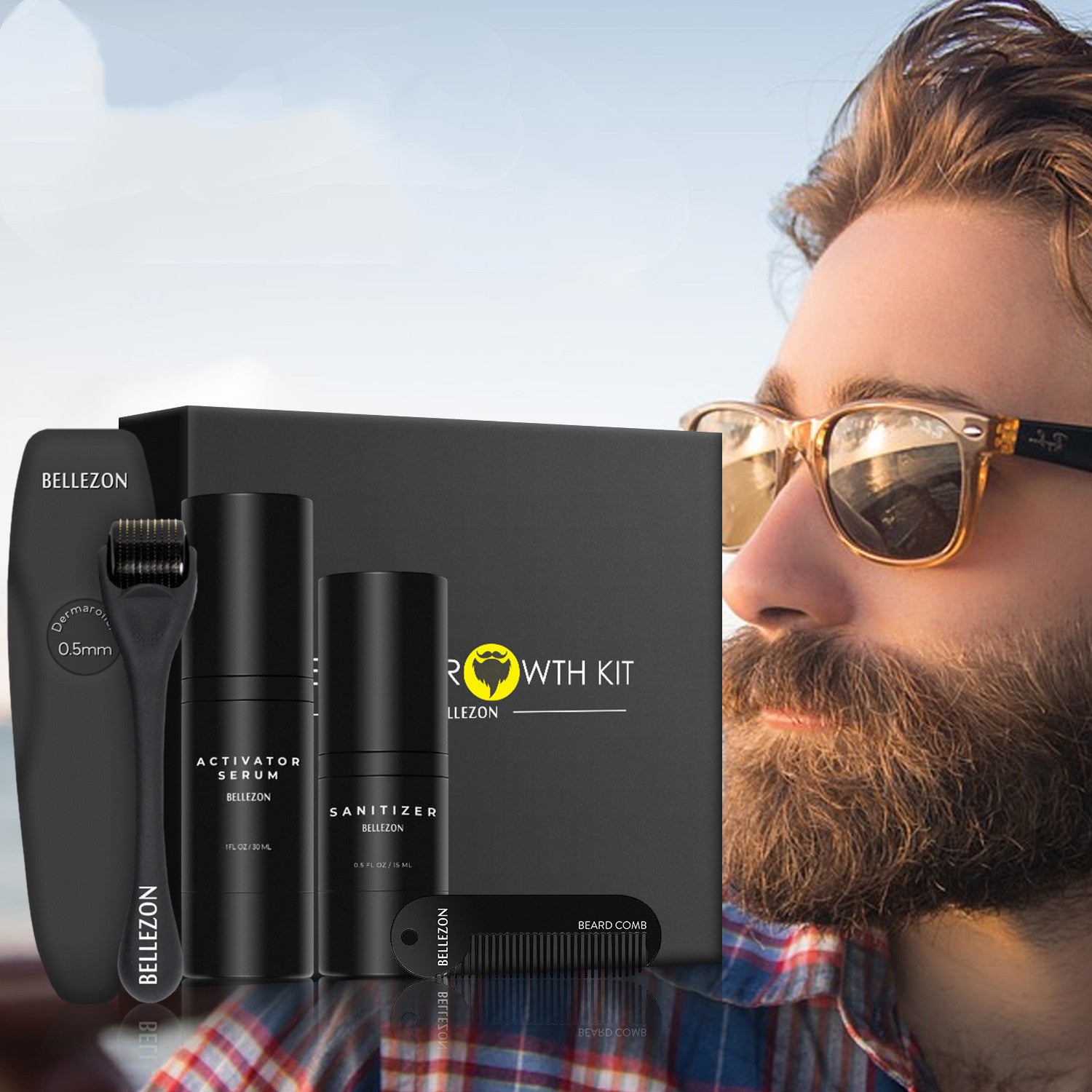 Beard Growth Liquid Beard Care Set - NOMAN STORE LLC