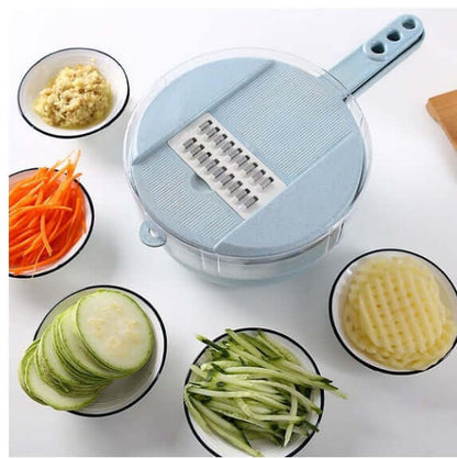 8 In 1 Mandoline Slicer Vegetable Slicer Potato Peeler Carrot Onion Grater With Strainer Vegetable Cutter Kitchen Accessories - NOMAN STORE LLC
