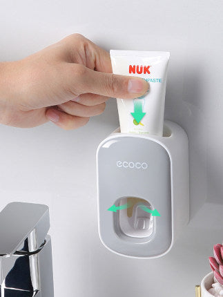 Wall Mounted Automatic Toothpaste Holder Bathroom Accessories Set Dispenser - NOMAN STORE LLC