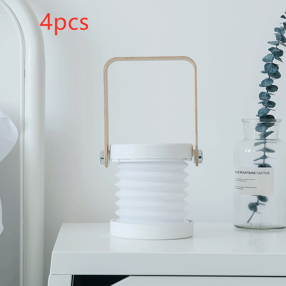Foldable Touch Dimmable Reading LED Night Light Portable Lantern Lamp USB Rechargeable For Home Decor - NOMAN STORE LLC