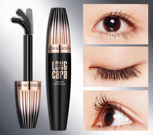 Makeup Eyelash Mascara Eye Lashes Makeup 4D Silk Fiber Lash Mascara New Long Curling Black Waterproof Fiber Mascara - NOMAN STORE LLC