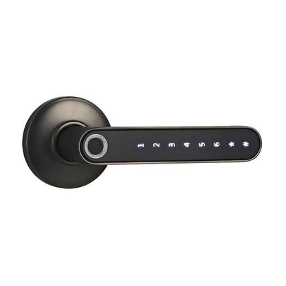 Smart Lock Fingerprint Password Electric Digital Lock  Alloy Keyless Security Door Handle For Home - NOMAN STORE LLC