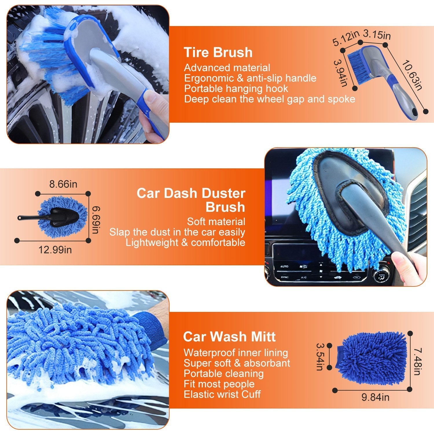 26Pcs Car Detailing Brush Kit Exterior Interior Car Cleaning Set Drill Brush Set Car Buffing Sponge Pads Kit For Cleaning Automobile Interior Exterior Wheels Dashboard - NOMAN STORE LLC