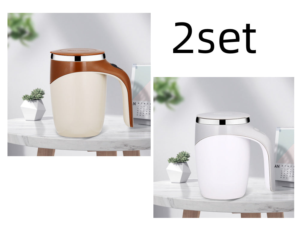 Rechargeable Model Automatic Stirring Cup Coffee Cup High Value Electric Stirring Cup Lazy Milkshake Rotating Magnetic Water Cup - NOMAN STORE LLC