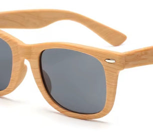 Retro Rice Nail Plastic Wood Grain Sun Glasses - NOMAN STORE LLC