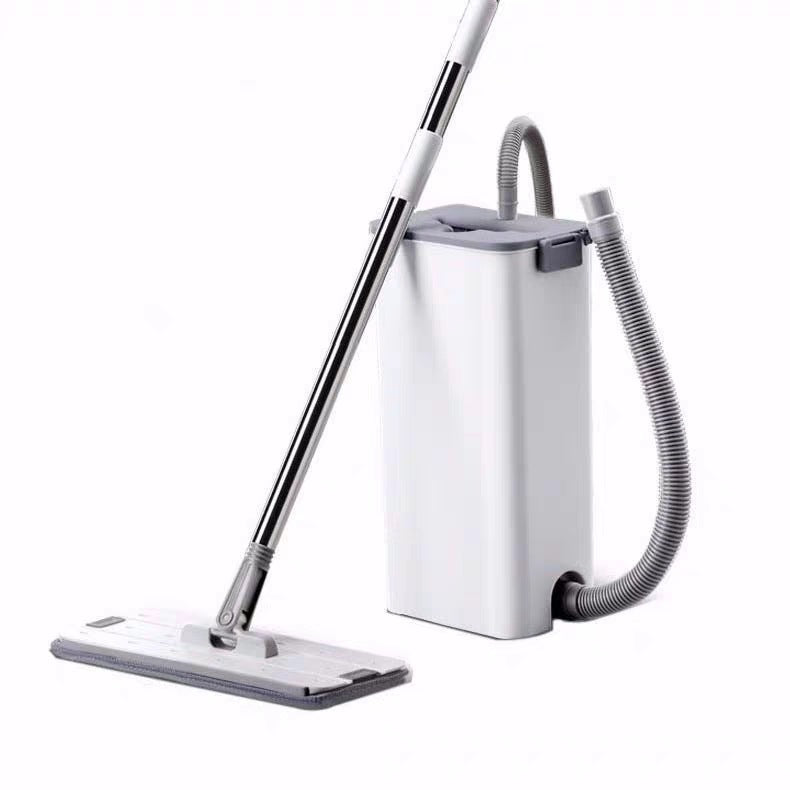 360 Degrees Shaft Rotates Aluminum Alloy Rod Floor Mop and Bucket Set Professional Floor Cleaning System - NOMAN STORE LLC
