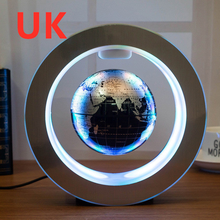 Round LED World Map Floating Globe Magnetic Levitation Light Anti Gravity Magic - NOMAN STORE LLC