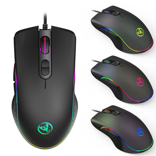 Glowing Gaming Mouse Gaming Wired Mouse - NOMAN STORE LLC