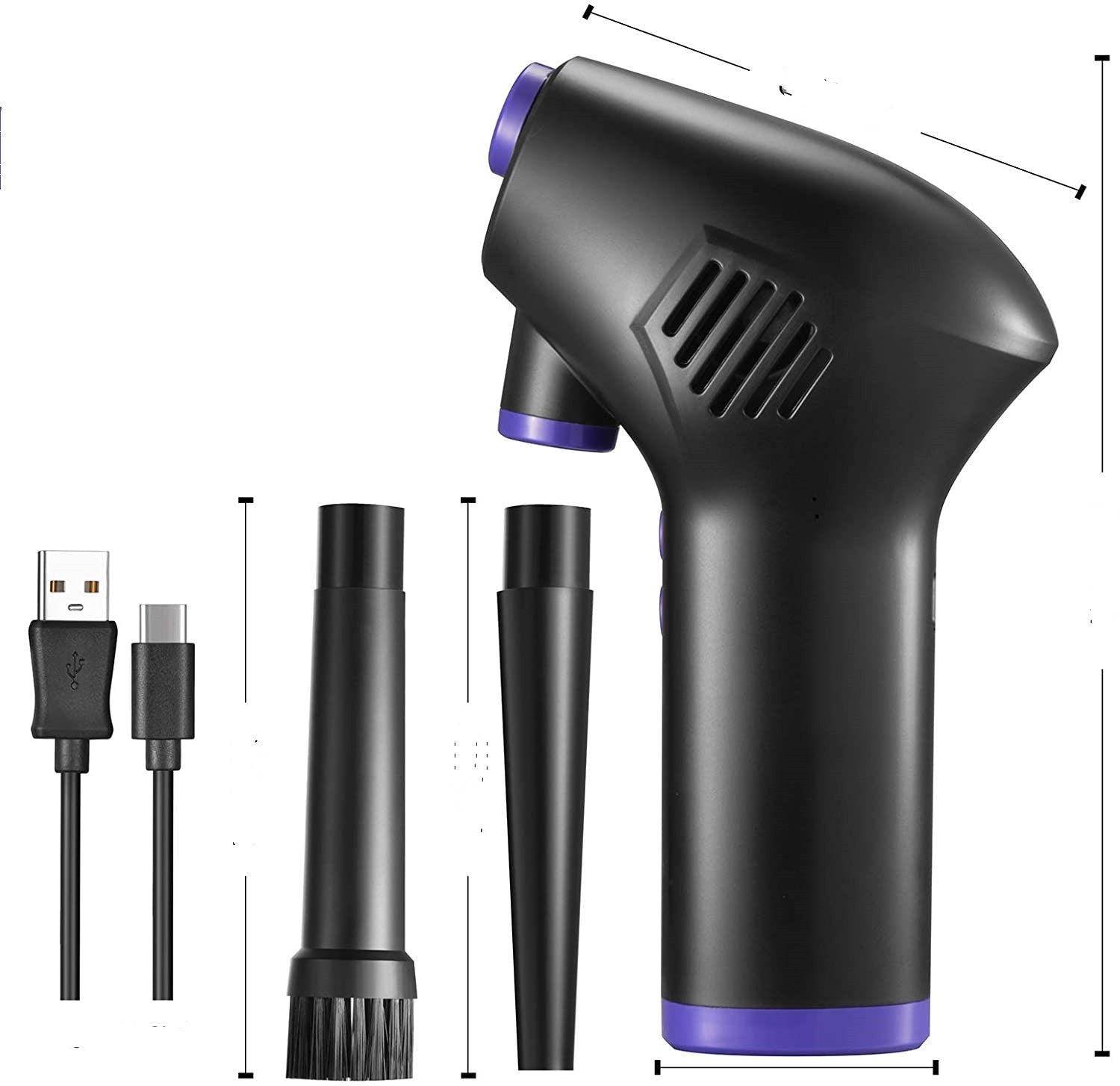 Air Duster Compressed Air Blower Electric Air Duster for Computer Keyboard Camera Cleaning Small Appliances - NOMAN STORE LLC