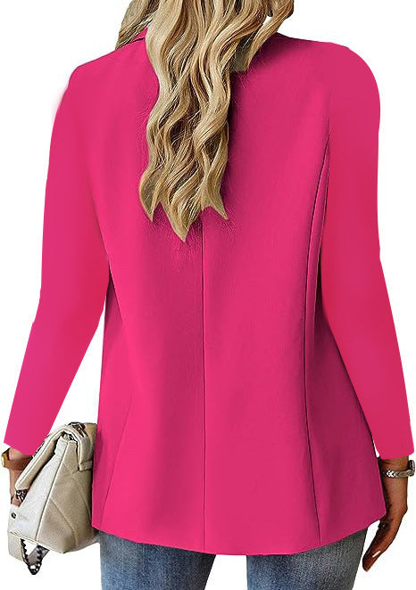 Ins Lapel Button Jacket Fashion Commuter Casual Suit Jacket Women's Long-sleeved Tops Outwear Clothing - NOMAN STORE LLC