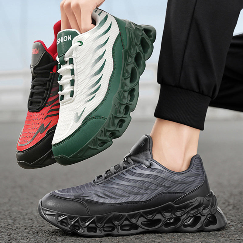 Men's Lace-up Sneakers Thick-soled Daddy Vulcanized Shoes Outdoor Running Sports Casual Shoes - NOMAN STORE LLC