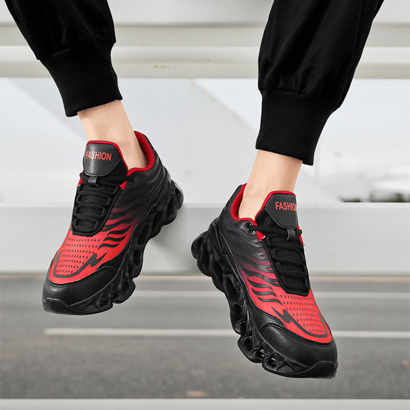 Men's Lace-up Sneakers Thick-soled Daddy Vulcanized Shoes Outdoor Running Sports Casual Shoes - NOMAN STORE LLC