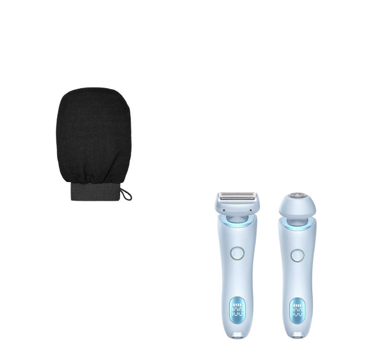 2 In 1 Hair Removal Epilator USB Rechargeable Trimmer Women Body Razor Face Leg Armpit Bikini Hand Pubic Shaver Hair Remover - NOMAN STORE LLC