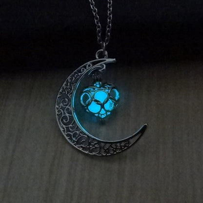Glowing Pendant Necklaces Silver Plated Chain Necklaces - NOMAN STORE LLC