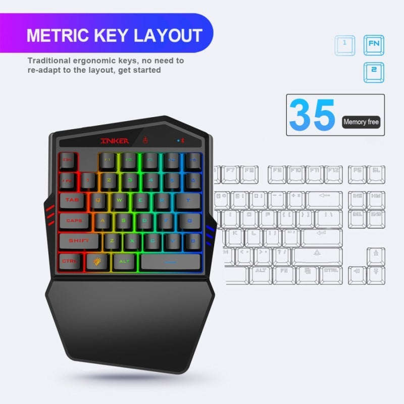 Gaming Keyboard Throne One Mouse Set - NOMAN STORE LLC