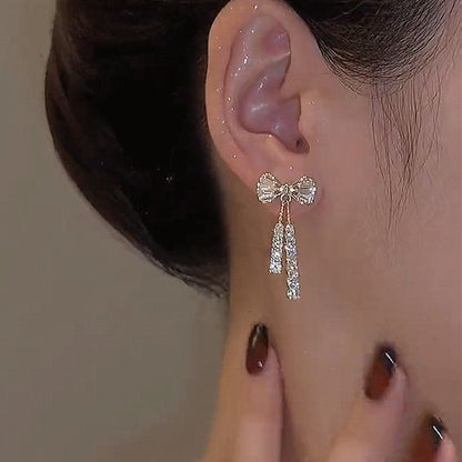 INS Butterfly Earrings With Rhinestones Fashion Temperament Jewelry - NOMAN STORE LLC