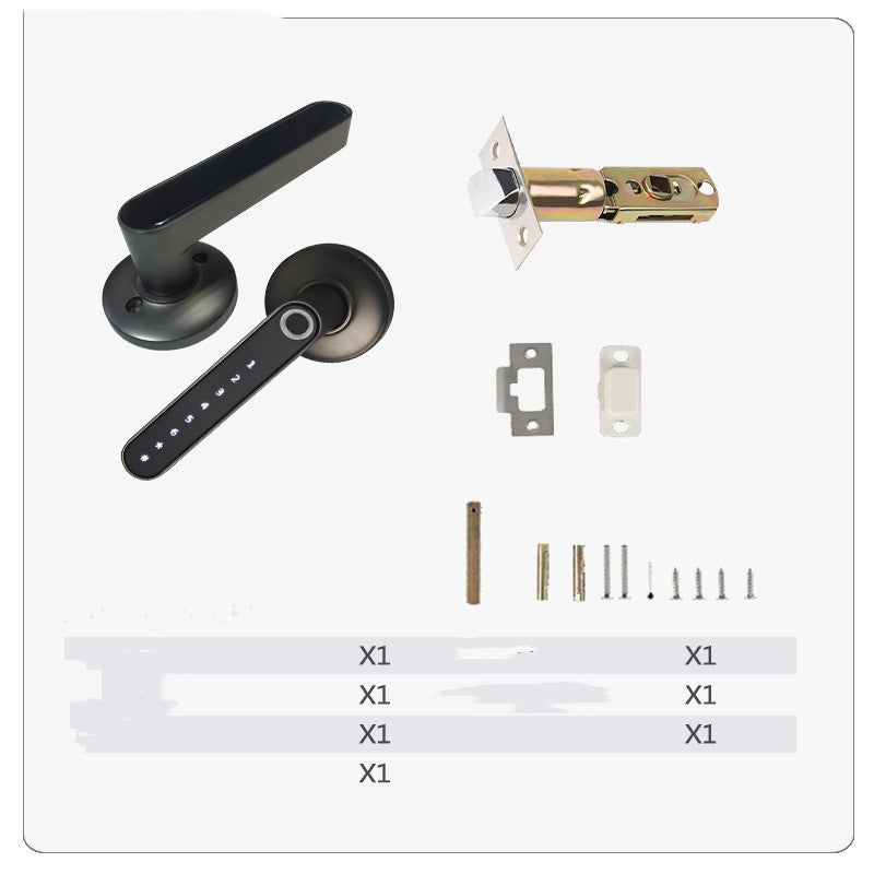 Smart Lock Fingerprint Password Electric Digital Lock  Alloy Keyless Security Door Handle For Home - NOMAN STORE LLC