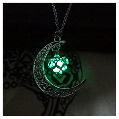 Glowing Pendant Necklaces Silver Plated Chain Necklaces - NOMAN STORE LLC