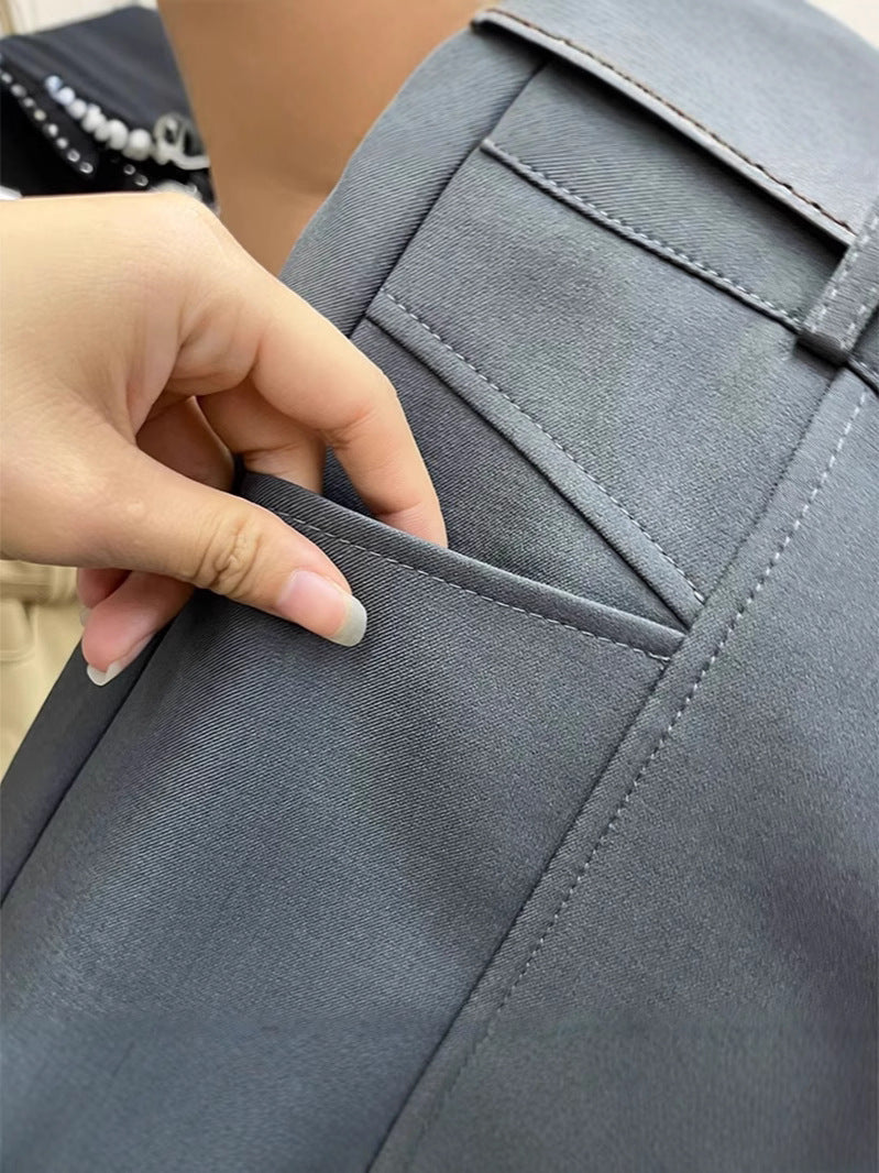 Fashionable Elegant Slimming High Waist Black Casual Shorts - NOMAN STORE LLC
