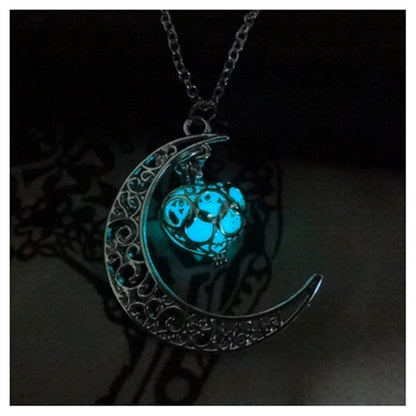 Glowing Pendant Necklaces Silver Plated Chain Necklaces - NOMAN STORE LLC