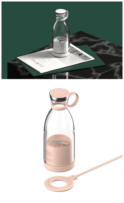 350ML Electric Juicer Blender Mixer USB Rechargeable Machine Household Portable Blender Maker Cup Kitchen Tool Kit - NOMAN STORE LLC