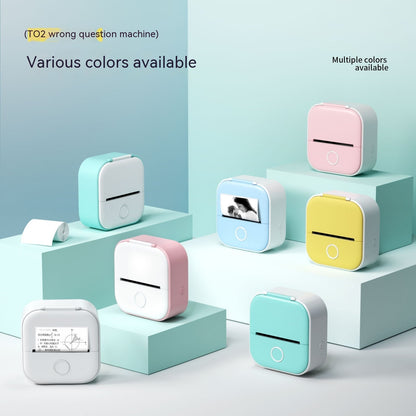 Portable Mini Thermal Label Printer Home Photo Printer Student Wrong Question Printer Bluetooth-compatible Mini Label Printer Price Tag - NOMAN STORE LLC