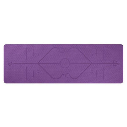 Non Slip TPE Yoga Mat Position Line Beginner - NOMAN STORE LLC