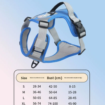 Large Dog Harness Anti-Pull Vest Breathable Pet Supplies