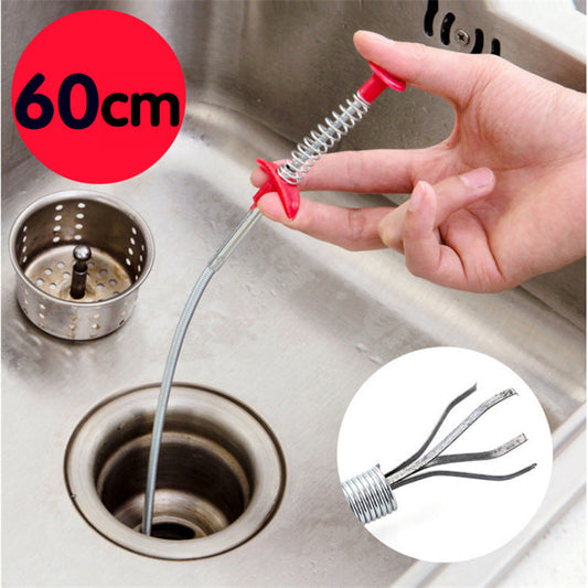 60CM Sewer Dredger Spring Pipe Dredging Tool Household Hair Cleaner Drain Clog Remover Cleaning Tools Household For Kitchen Sink Kitchen Gadgets - NOMAN STORE LLC