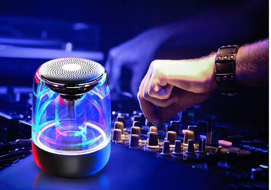 Portable Speakers Bluetooth Column Wireless Bluetooth Speaker Powerful Bass Radio with Variable Color LED Light - NOMAN STORE LLC