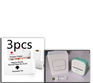 Portable Mini Thermal Label Printer Home Photo Printer Student Wrong Question Printer Bluetooth-compatible Mini Label Printer Price Tag - NOMAN STORE LLC