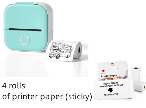 Portable Mini Thermal Label Printer Home Photo Printer Student Wrong Question Printer Bluetooth-compatible Mini Label Printer Price Tag - NOMAN STORE LLC