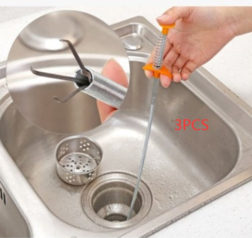 60CM Sewer Dredger Spring Pipe Dredging Tool Household Hair Cleaner Drain Clog Remover Cleaning Tools Household For Kitchen Sink Kitchen Gadgets - NOMAN STORE LLC