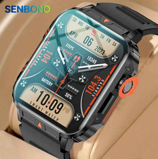 L81 Outdoor Sports Square Smartwatch Answer Call Big Battery Fitness Tracker Waterproof Smartwatch Men For IOS Android - NOMAN STORE LLC