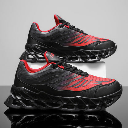 Men's Lace-up Sneakers Thick-soled Daddy Vulcanized Shoes Outdoor Running Sports Casual Shoes - NOMAN STORE LLC