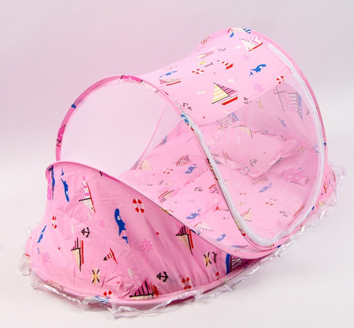 Foldable  Baby Bed Net With Pillow Net 2pieces Set - NOMAN STORE LLC