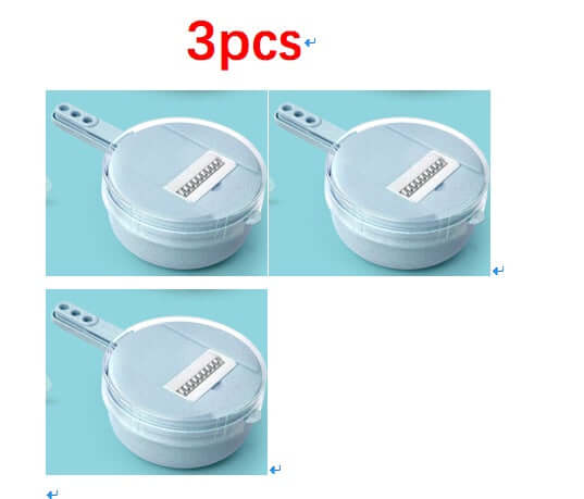 8 In 1 Mandoline Slicer Vegetable Slicer Potato Peeler Carrot Onion Grater With Strainer Vegetable Cutter Kitchen Accessories - NOMAN STORE LLC
