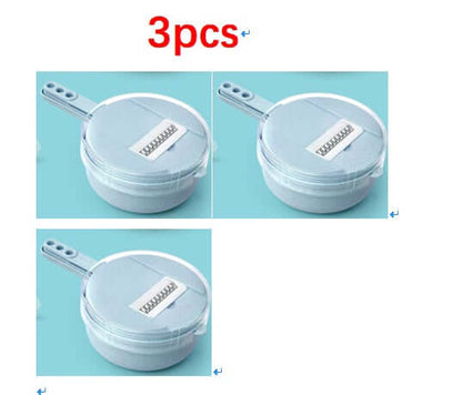 8 In 1 Mandoline Slicer Vegetable Slicer Potato Peeler Carrot Onion Grater With Strainer Vegetable Cutter Kitchen Accessories - NOMAN STORE LLC
