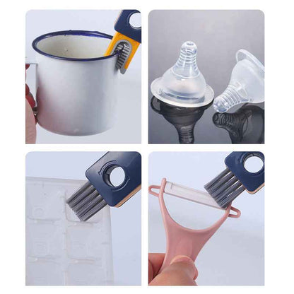 4 in 1 Bottle Cleaning Brush – Multifunctional Cup, Gap & Kitchen Cleaner Tool - NOMAN STORE LLC
